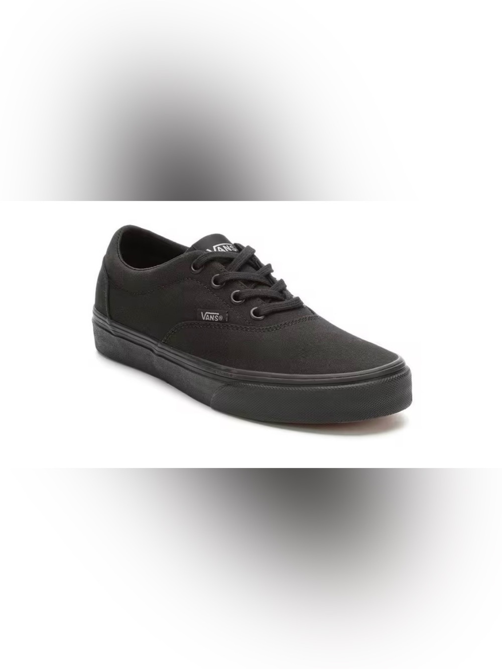 Vans Black Low-Top Canvas Sneakers new in box boys sz 5